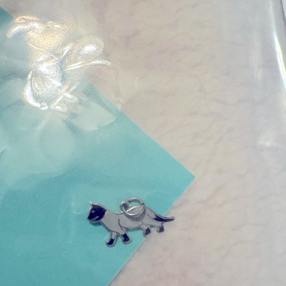Sterling cat charm 925 new